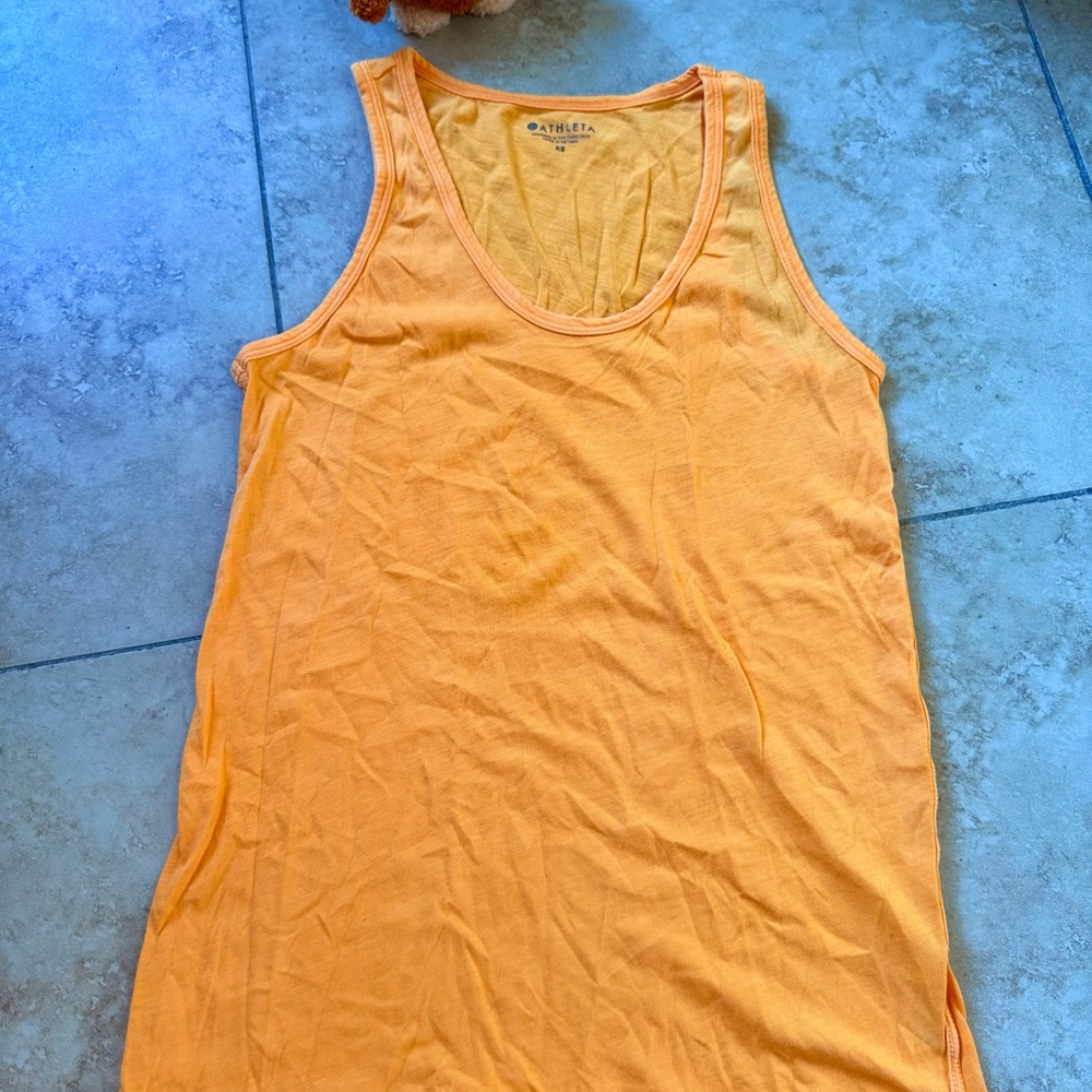 Athleta Bright Orange Tank Top